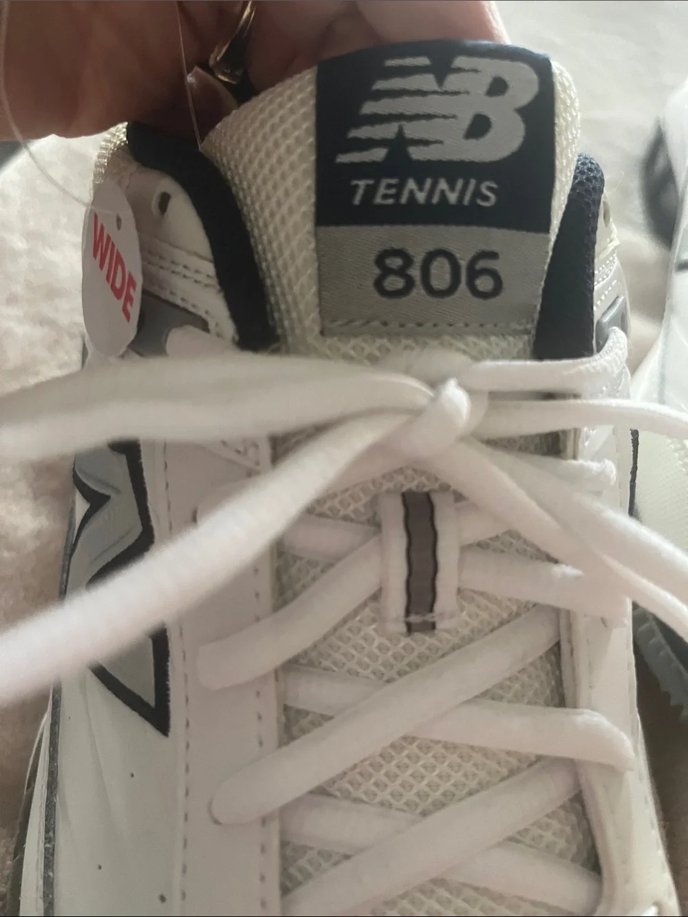 New Balance 806 Men's Tennis Shoes Size 12 Extra Wide 4E White - Unused